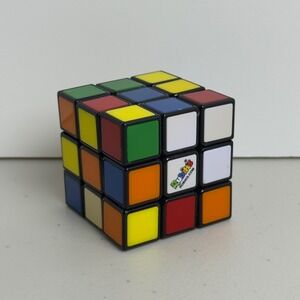 Vintage Rubik's Cube 3x3 Puzzle Game Classic Multi-Color Retro Brain Teaser Toy